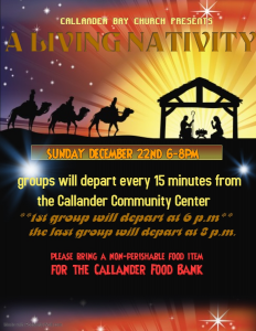 Callander Bay Church Living Nativity